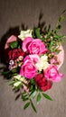 Bunch of flowers. bouqet. valentine's day with love Royalty Free Stock Photo