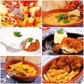 Bunch of food collage Royalty Free Stock Photo