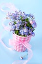 Bunch of forget-me-nots Royalty Free Stock Photo