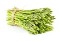 Bunch of fresh asparagus on white Royalty Free Stock Photo