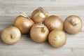 Sweet Southern Onions On A White Panel Board Royalty Free Stock Photo