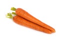 Bunch of fresh carrot isolated on white Royalty Free Stock Photo