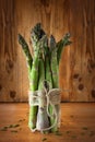 Bunch of fresh green asparagus Royalty Free Stock Photo