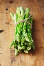 Bunch of fresh green asparagus spears Royalty Free Stock Photo