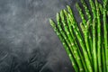 Bunch of fresh green asparagus spears. Generative AI Royalty Free Stock Photo