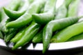 Bunch of fresh green chili peppers Royalty Free Stock Photo