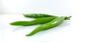 Bunch of fresh green chili peppers Royalty Free Stock Photo