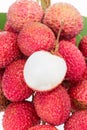 Bunch of fresh lychee