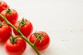 Bunch of fresh organic tomatoes on white background Royalty Free Stock Photo