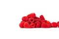 A bunch of fresh raspberries. Royalty Free Stock Photo