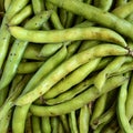 Broad beans closeup Royalty Free Stock Photo