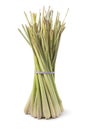 Bunch of fresh raw whole lemongrass isolated on white background Royalty Free Stock Photo