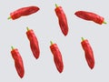 A bunch of fresh red pepper Royalty Free Stock Photo