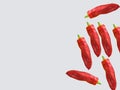 A bunch of fresh red pepper Royalty Free Stock Photo