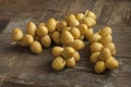 Bunch of fresh yellow dates Royalty Free Stock Photo