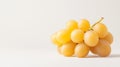 bunch of fresh, yellow grapes on light background Royalty Free Stock Photo