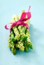 Bunch of fresh young asparagus Royalty Free Stock Photo