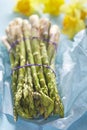 Bunch of green asparagus Royalty Free Stock Photo