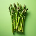 Bunch of green asparagus