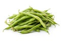 a bunch of green beans on a white background Royalty Free Stock Photo