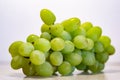 Bunch of Green Seedless Grape solated on white background Royalty Free Stock Photo