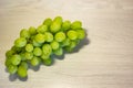 Bunch of Green Seedless Grape solated on white background Royalty Free Stock Photo