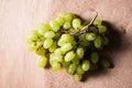 Bunch of green sultana grapes