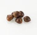 Bunch of healthy edible chestnuts