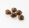 Bunch of healthy edible chestnuts