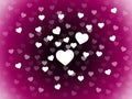 Bunch Of Hearts Background Means Attraction Affection And In Lo Royalty Free Stock Photo