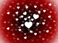 Bunch Of Hearts Background Shows Romance Passion And Love