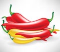 Bunch of hot chili pepper Royalty Free Stock Photo