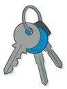 Bunch of house keys Royalty Free Stock Photo