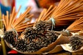 Bunch of incense sticks in the market Royalty Free Stock Photo