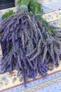 bunch of lavenders, market in Nyons, Rhone-Alpes, France