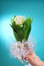 Bunch of lily of the valley for the first holy communion