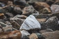 a bunch of little stone mountain of rubble