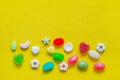 Bunch of multi-colored candy Royalty Free Stock Photo