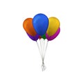 Bunch of multicolor balloons.