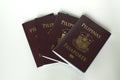 A bunch of newly issued philippine passport Royalty Free Stock Photo