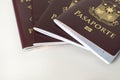 A bunch of newly issued philippine passport Royalty Free Stock Photo