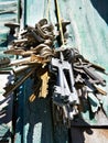 Bunch of old keys Royalty Free Stock Photo