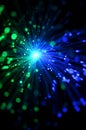 Bunch of optical fibres dinamic flying Royalty Free Stock Photo