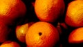 Bunch of oranges soft orange background blood red Royalty Free Stock Photo