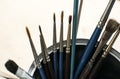 A bunch of paint brushes Royalty Free Stock Photo