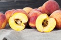 bunch of peaches Royalty Free Stock Photo