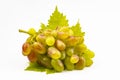 A bunch of pink grapes isolated on a white background Royalty Free Stock Photo