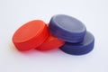 Bunch of plastic bottle caps Royalty Free Stock Photo