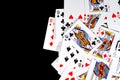 Bunch of playing cards of different colors Royalty Free Stock Photo