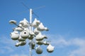 Bunch of Purple Martin Bird Houses